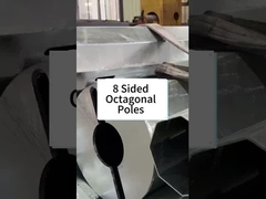 8 postes eléctricos de acero octogonales de dos lados