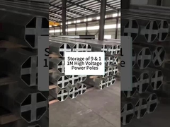 Almacenamiento de postes de alta tensión de 9 y 11 m