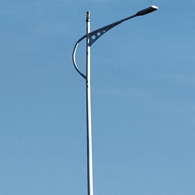 Polvo de luz callejera de acero galvanizado en caliente para soluciones de iluminación exterior personalizables en forma cónica / poligonal / redonda