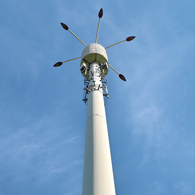 Diseño de altura y viento personalizable para postes de telecomunicaciones con informe de análisis de la estructura del poste de acero