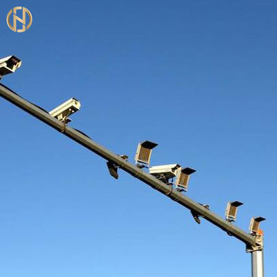 la cámara CCTV poste del 10-35M Height galvanizó la cámara de seguridad de acero poste