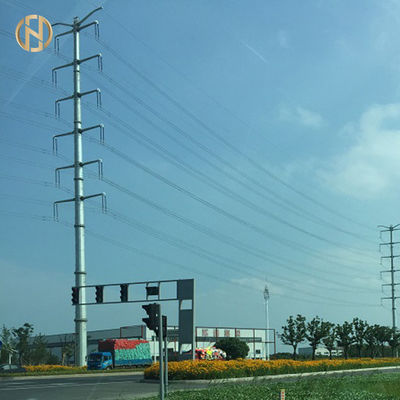 EN de acero de acero tubular Stardand de poste 230KV de la transmisión de 220KV poste