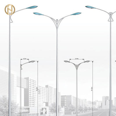 IP65 galvanizó la luz poste del 12M Single Arm Street