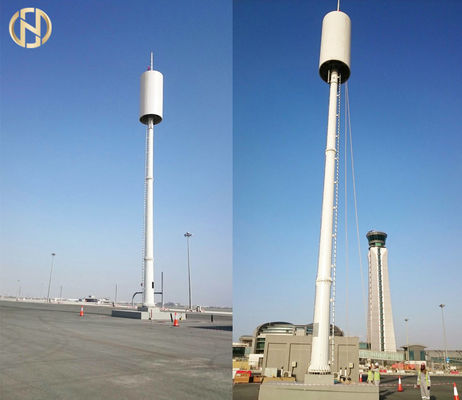 Torre de comunicación monopolar del polígono del metal de 105 pies
