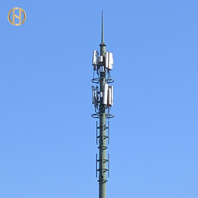 Torre los 36m monopolar poligonal de las telecomunicaciones del poste los 35m de la telecomunicación