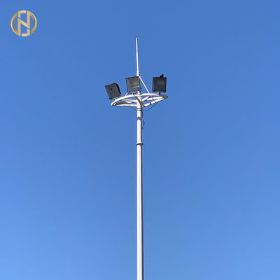 Palo poste de la forma de Dodecagon el alto galvanizó a poste ligero los 75FT los 80FT