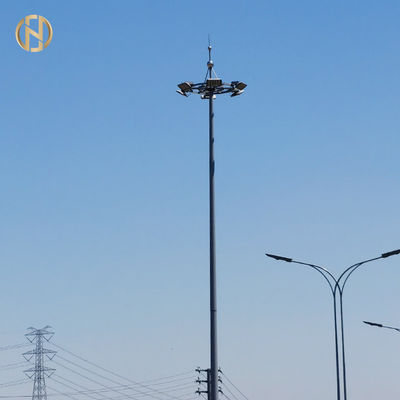 Torre del palo de poste los 90FT del alto palo de los 80FT los 85FT alta instalada en el estadio