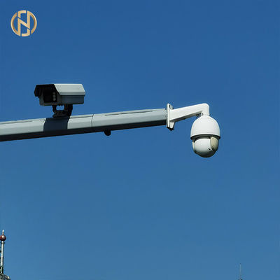 Cámara CCTV de acero poste L tipo vida de servicio larga de la longitud del brazo del 1m - de los 30m