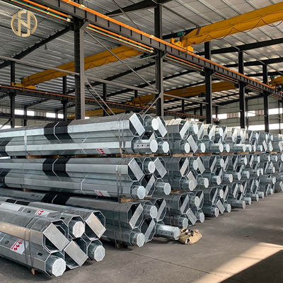 Clase galvanizada rollo caliente 2 1050daN el 11.8m 4m m de poste de poder del metal 33KV