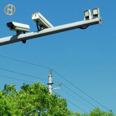 Vida de servicio larga de la cámara de seguridad de la lámpara de la galvanización de acero del poste 85um