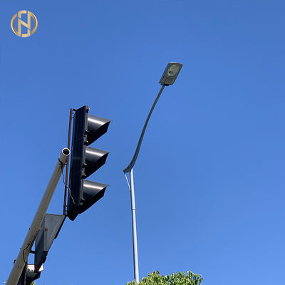 brazo del alto del palo de los 35m solo de calle brazo doble octagonal solar de la luz