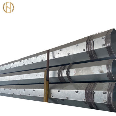 La inmersión caliente de ASTM 633 el 12m galvanizó el metal poste ligero para la transmisión de poder