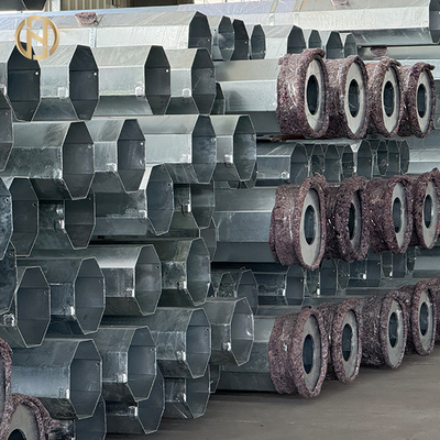 comprar 9M 10M 12M Hot Dip Galvanized Concrete Electric Pole 33KV Steel Tower Pole for Power Distribution Equipment online manufacture
