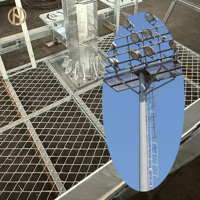 comprar Pollo de mástil galvanizado en caliente con sistema de elevación controlado a distancia para un mantenimiento seguro y conveniente de la luz del estadio online manufacture