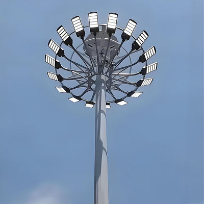 comprar Poste de mástil alto galvanizado en caliente para iluminación de estadios online manufacture