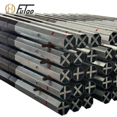 Comprar Polo eléctrico de acero galvanizado por inmersión en caliente de 9m 11kV    Q235B / Q355B Polo de utilidad octogonal para distribución de energía urbana y rural online manufacture