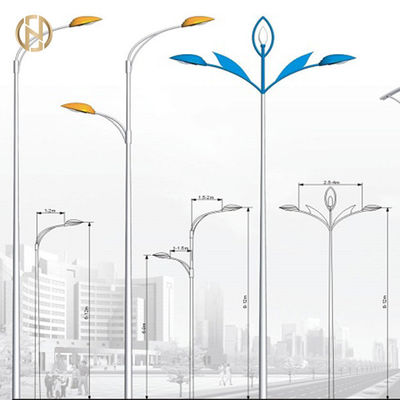 comprar poste cónico redondo ligero de la lámpara del brazo de poste Q235B de calle de los 8M solo online manufacture