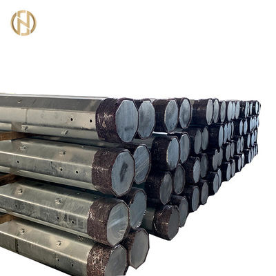 comprar 8 poste de acero tubular lateral el 10.5M poste para uso general los 35FT de acero 300daN 3KN Q460 online manufacture