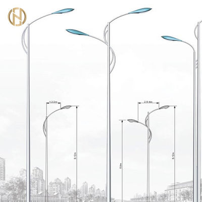 comprar forma octagonal ligera Q235B de poste de calle de los 6M los 8M 10M el 12M/material del eje de Q345B online manufacture