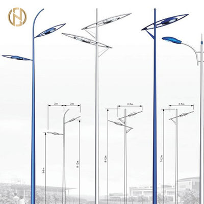 comprar La inmersión caliente galvanizó el acero solar Q235 del polo ligero los 6m los 7m los 9m 10m el 12m de calle online manufacture