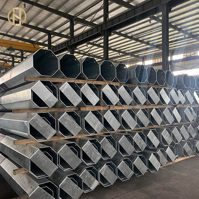 comprar 26,3 kilómetros 33kV poste estampado tubular de acero para la línea de transmisión de la evacuación del poder online manufacture