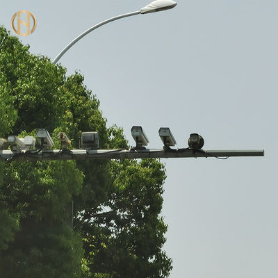 comprar Cámara CCTV galvanizada de la inmersión caliente que monta buena resistencia del terremoto de poste online manufacture