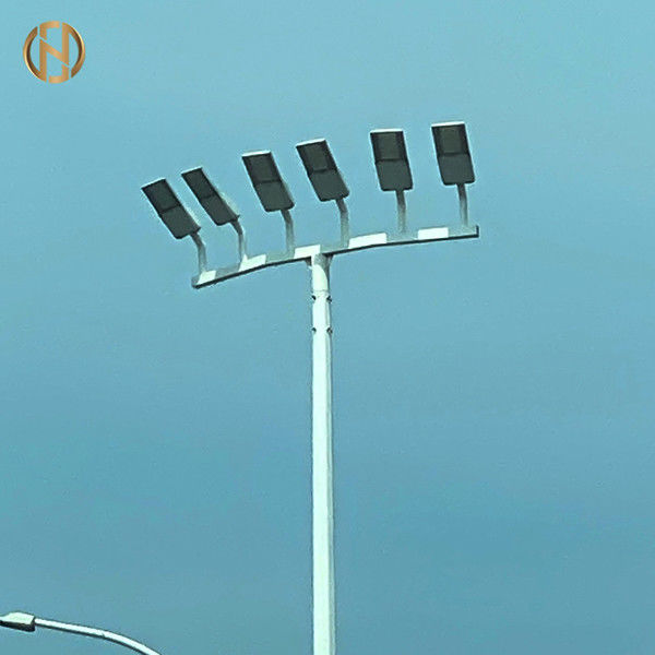 30 m de altura de mástil de palo con sistema de elevación y acero galvanizado en caliente para iluminación de estadios y 50000 horas de vida útil
