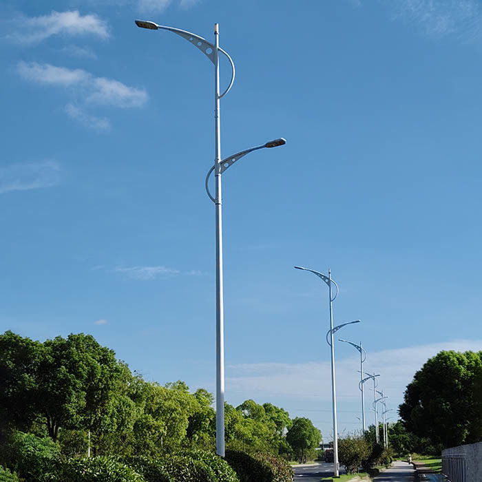 Diseño personalizable del poste de luz de la calle con material de acero galvanizado en caliente