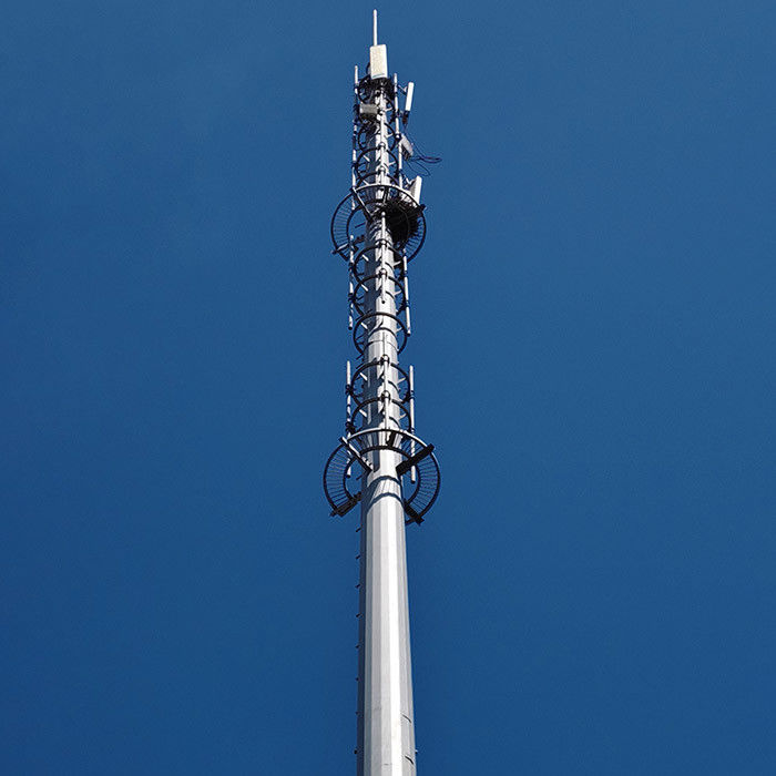 Pollo de comunicación de acero galvanizado personalizado con soportes de antenas