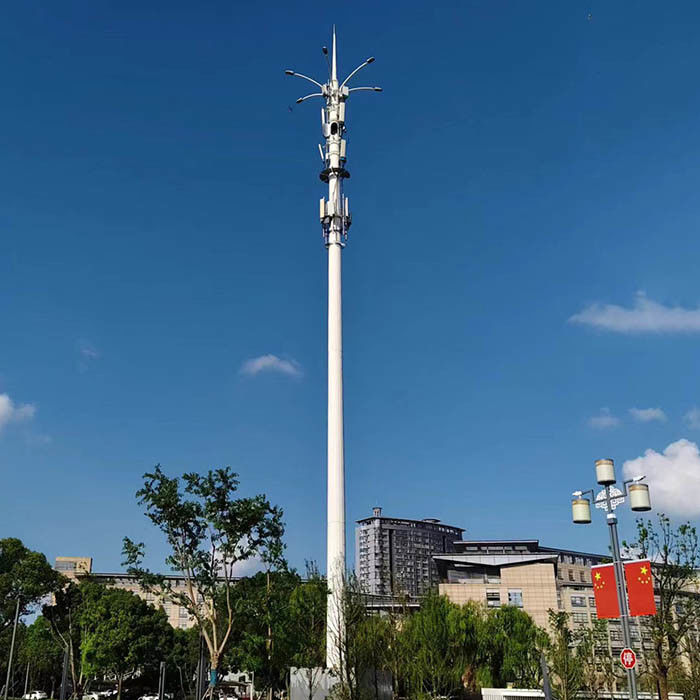 Polvos de telecomunicaciones de acero galvanizado a presión de 30 m con antenas