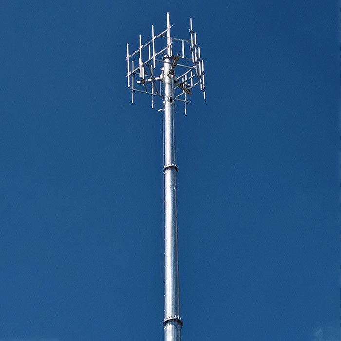 Polvos de telecomunicaciones de acero galvanizado a presión de 30 m con antenas
