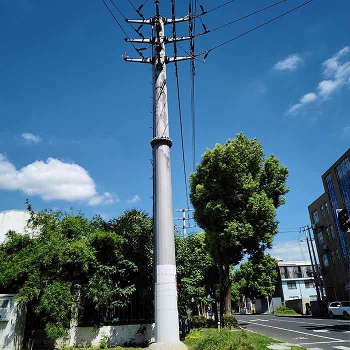 Poste de línea de transmisión eléctrica de alta tensión galvanizado en caliente, equipo eléctrico