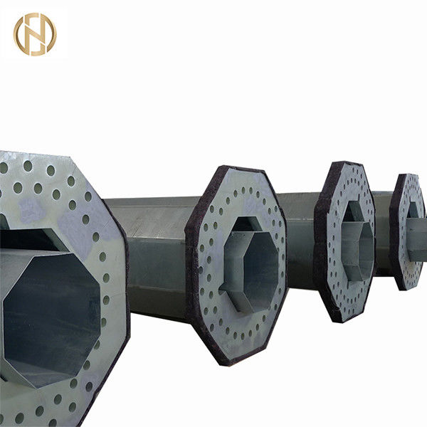 La inmersión caliente para uso general de acero tubular de Q345 poste 138KV galvanizó ASTM570 superficial