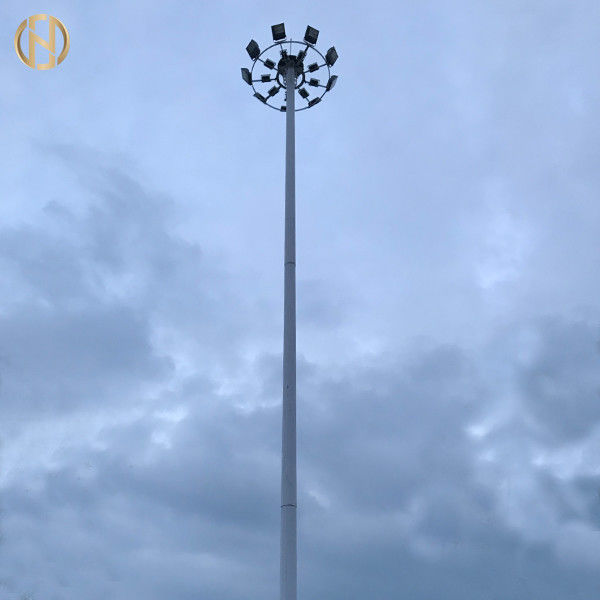 Altura el 15M - los 40M de poste de iluminación del palo de la forma de Dodecagon alta para el aeropuerto