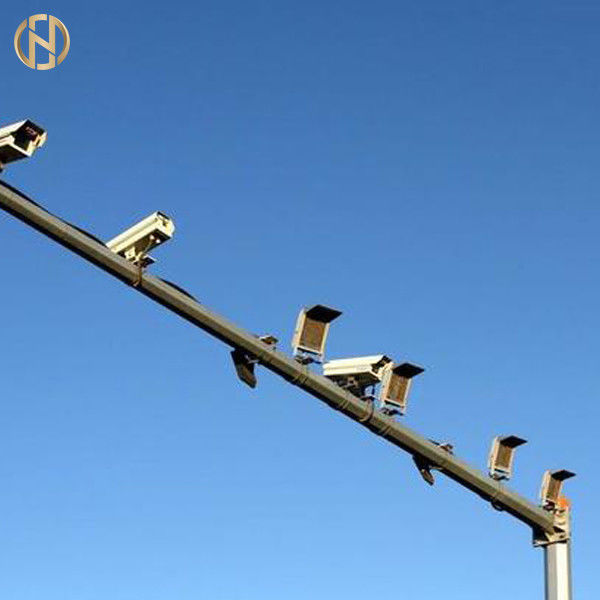 la cámara CCTV poste del 10-35M Height galvanizó la cámara de seguridad de acero poste