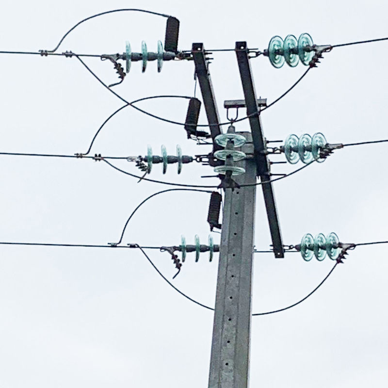 asambleas de Crossarms de la distribución de 33KV 35KV 10000S para la sola estructura de poste