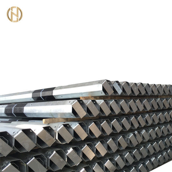 La baja tensión galvanizó a poste de acero tubular el 11m 10m con la certificación del ISO 9001