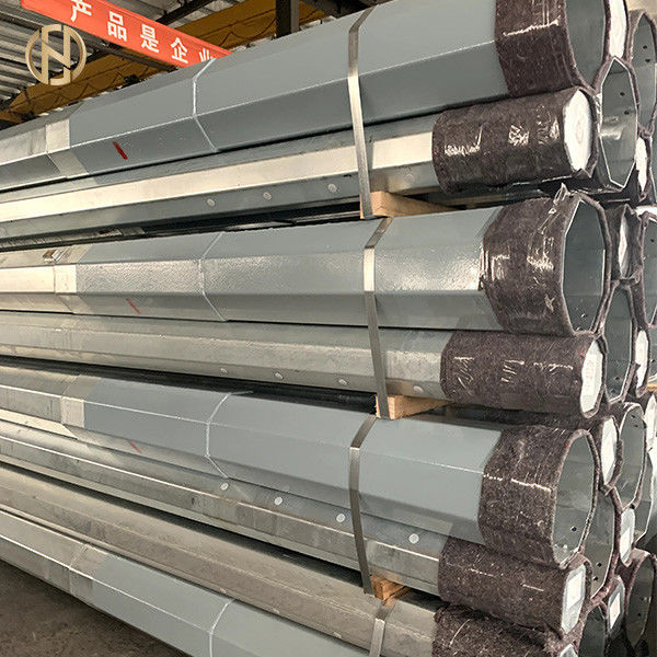 el 12M los 40ft galvanizaron la transmisión de acero tubular poste 800daN 8KN ASTM 572 Gr65