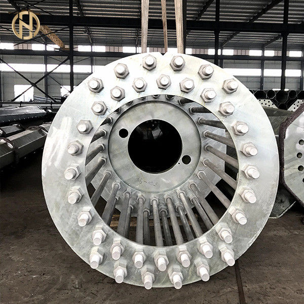 El circuito galvanizado del doble 33KV estampó a poste tubular