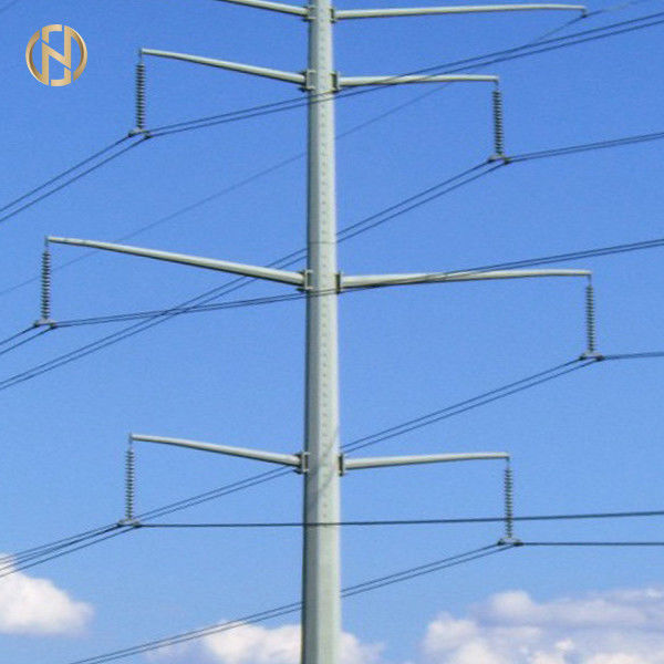 Poder galvanizado poste NEA el 105FT el 110FT los 30M del metal los 32M 138KV 132KV