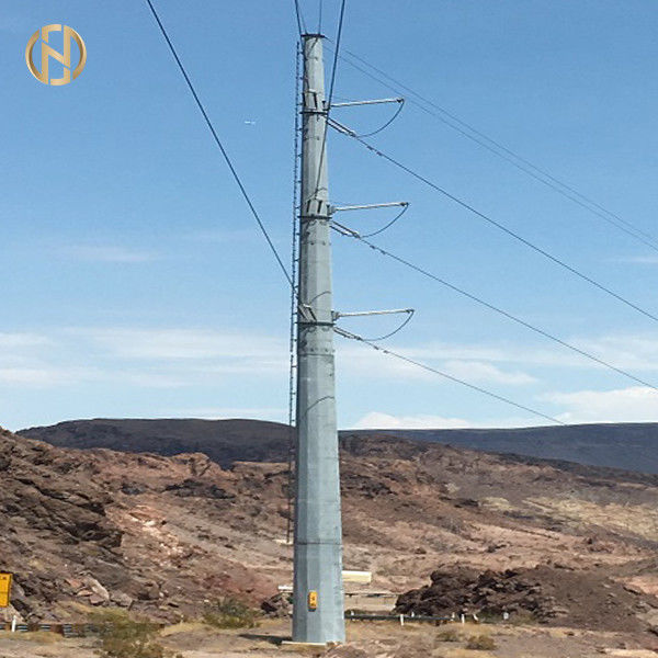 Poste Amercian Stardand de la corriente eléctrica Q460 para las líneas de transmisión de arriba 33KV