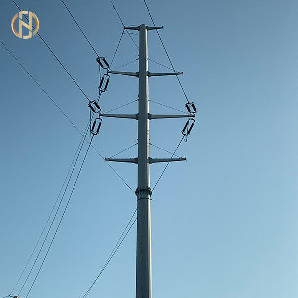 poste los 60ft - los 80ft de la suspensión de poste de la compañia de electricidad 69kV para Filipinas NGCP