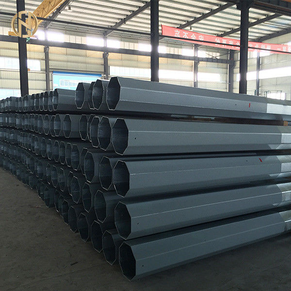 los 45FT poste de acero galvanizado el 13.7M octagonal con el hardware ISO 9001 certificado