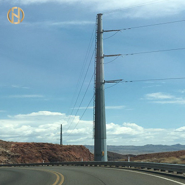 Transmisión de acero poste del solo circuito de poste para uso general del acero de los 45FT los 50FT los 55FT los 60FT