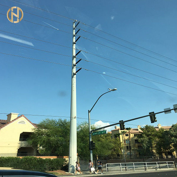 Enrolle a poste para uso general de acero resistente los 39m 220KV 230KV 380KV con el hardware Q500C