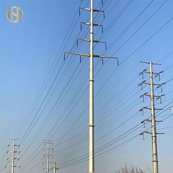 Alto color modificado para requisitos particulares para uso general de poste de poder de poste de poder del metal de la durabilidad
