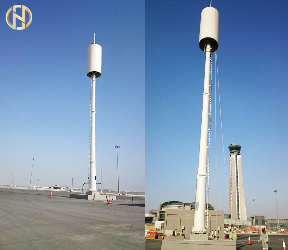 Torre de comunicación monopolar del polígono del metal de 105 pies