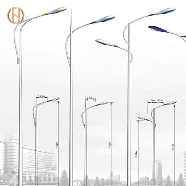 Calle sola/doble poste ligero del brazo el 12M 10M los 8M los 6M Galvanized Light Pole