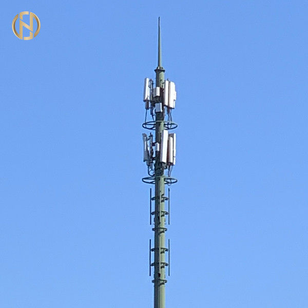 Torre los 36m monopolar poligonal de las telecomunicaciones del poste los 35m de la telecomunicación