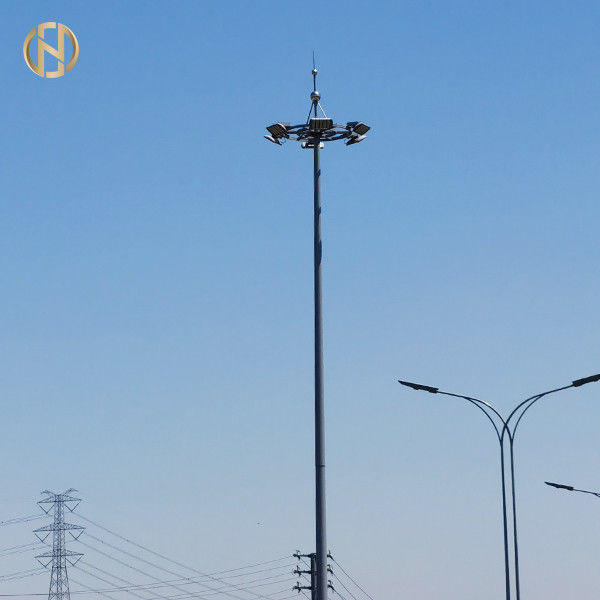 Torre del palo de poste los 90FT del alto palo de los 80FT los 85FT alta instalada en el estadio